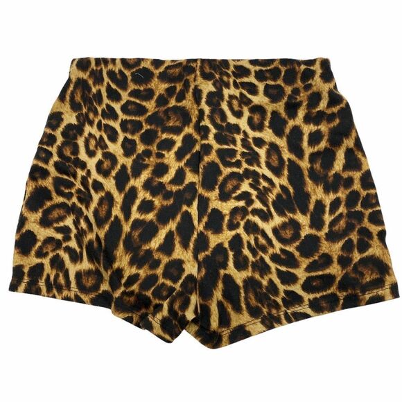 VITTA Luna Leopard Animal Double Button Shorts - Picture 2 of 8